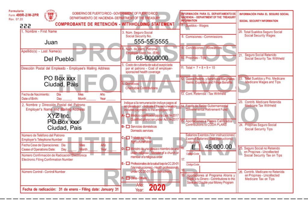 Jóvenes menores de 27 años no olviden revisar sus Comprobantes de Retención W-2 22