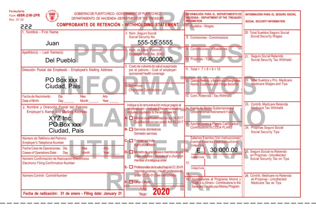 Jóvenes menores de 27 años no olviden revisar sus Comprobantes de Retención W-2 24