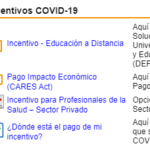 Ahora se puede verificar el estatus de los incentivos del COVID-19 en SURI